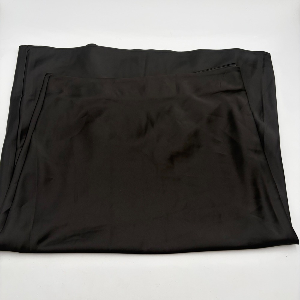 Universal Standard CeeCee Midi Bias Skirt Black Size 40 USSK0426N NEW
